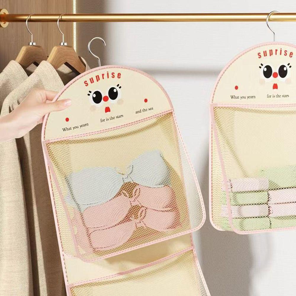 

Нетканый материал для хранения нижнего белья и носков, 1/2 слоя, сетчатый мешок для хранения овощей, кухонный Pink-1 Layer