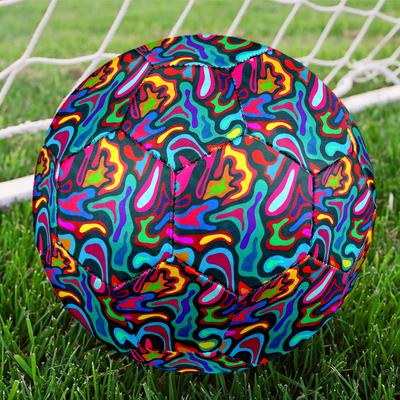 1pc Abstract Colorful Swirls Outdoor Sports Football, Size 5, Comfortable And Durable Feel, Ideal Gift for Christmas/Birthday Yy7