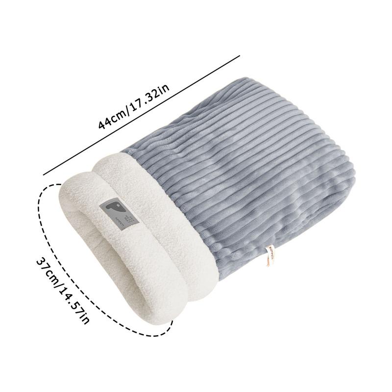 Warm Pet Sleeping Bed Cat Bed Semi-Enclosed Sleeping Bag Three-Layer Dog Bed Comfortable Sack For Cats For Camping Warming Pad