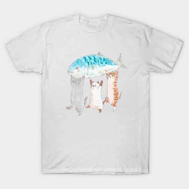 Cats carrying SABA Made in Australia T-Shirt M