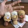 Cartoon Little Otter Plush Pendant Otter Doll Holding Shells Schoolbag Decoration Small Pendant Keychain Cute Birthday Gift