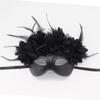 Feathered Masquerade Mask Halloween Party Eye Mask Half Face Mask for Women Cosplay Masquerade Decoration Eyewears