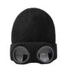 Winter Windproof Warmer Ski Beanies Hat Unisex Men Women Knitted Hat with Goggles Soft Warm Anti-slip Ear Protection Garros Caps