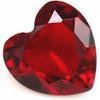 HEALLILY 10 шт. Скляні прикраси у формі серця для весільного прийому, дівич-вечора, декору дому, 0,47 дюйма Червоні серцеподібні камені
