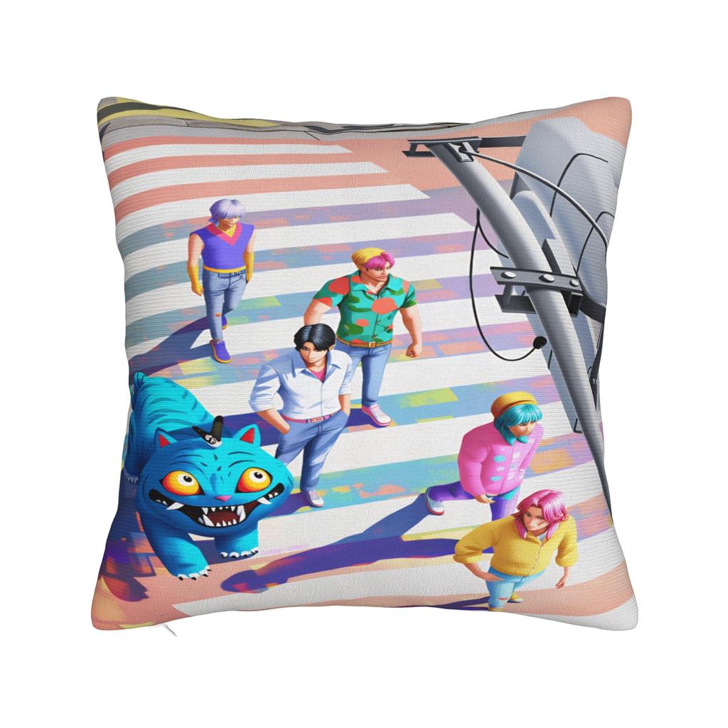 Kissenbezug Kpop-inspiriert Modischer Kissenbezug für Sofa Heimdekoration Kissenbezüge