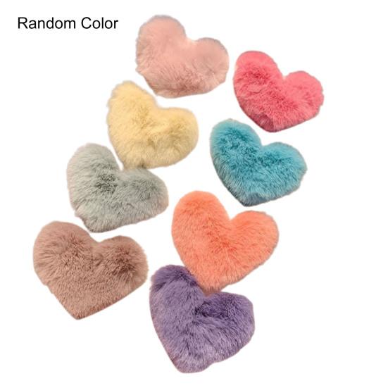 Hair Pin Sweet Plush Faux Mink Fur Elegant Anti-slip Hair Accessories Pure