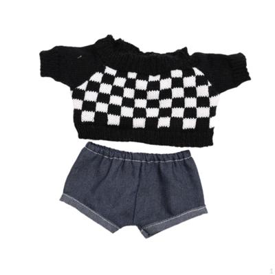 2 peças de suéter de boneca e calças acessórios de roupa para boneca de 38 cm, presente para meninos e meninas