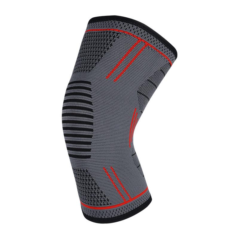 Breathable Elastic Silicone Knitted Nylon Knee Pads Non-Slip High-Elastic Compression Knee Protection for Sports And Fitness