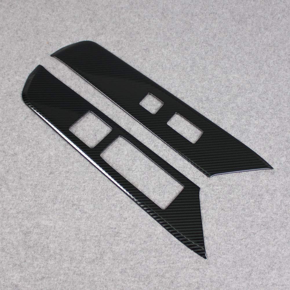 RUIQ Lexus New UX200 UX250h 10 Series Exclusive Interior Door Window Button Switch Panel Cover Garnish Lexus UX 200 250h Exclusive Design Fiber Black