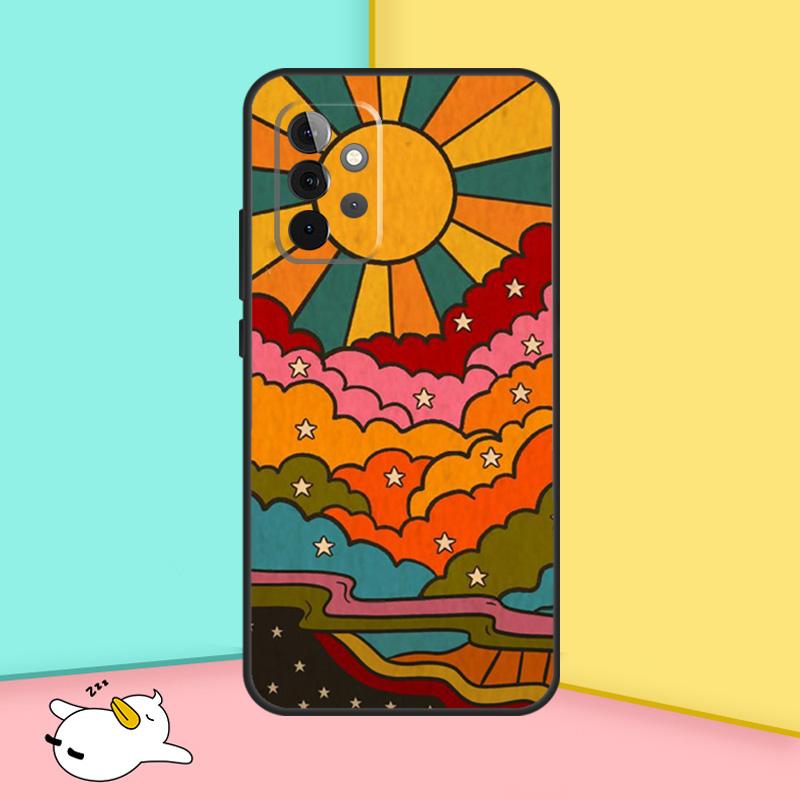 Cute Indie Hippie Case For Samsung Galaxy A32 A52 A12 A14 A34 A54 A51 A71 A53 A33 A13 A15 A25 A35 A55 Cover