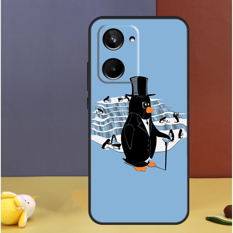 Cute Penguin For Realme GT7 GT6 15 Pro 10 11 12 13 14 Pro Plus C55 C71 C75 C67 C63 C61 C53 C35 C65 Case