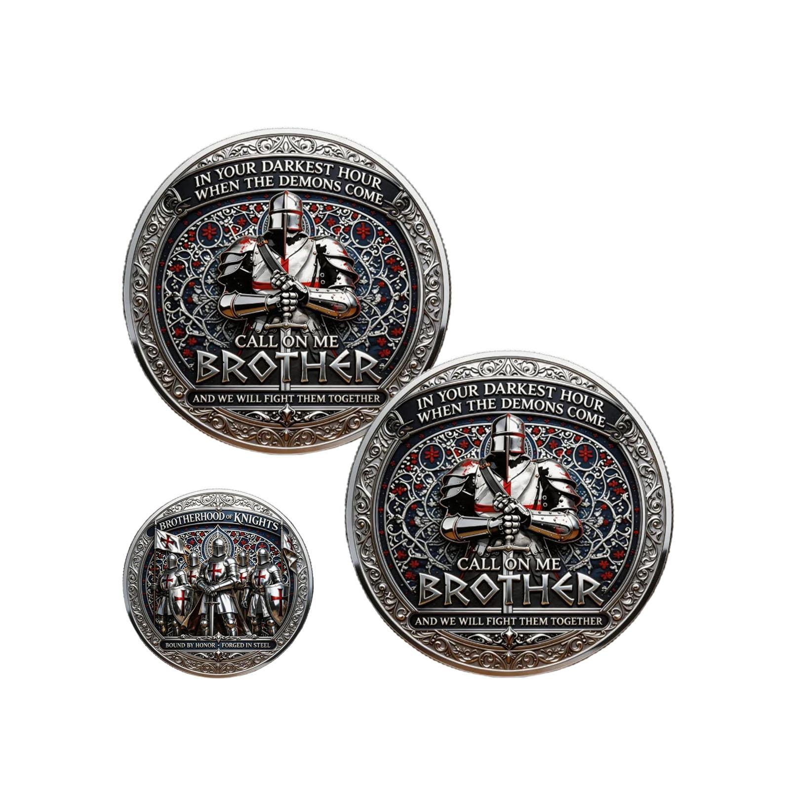 Knights Brotherhood Commemorative Are Made Of Metal And Are Perfect Gifts For Friends, Clubs, And Collectors.