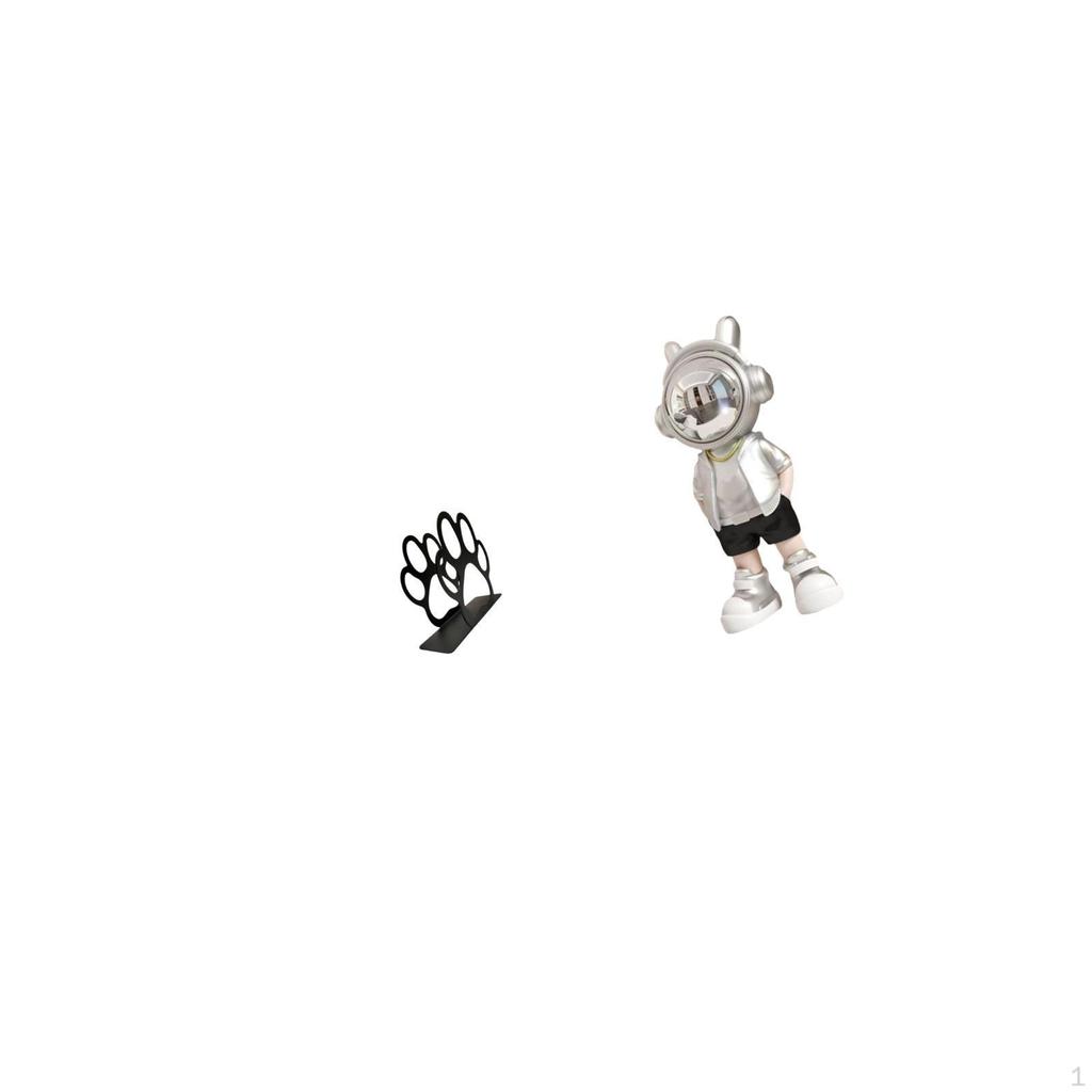 Iron Napkin Holder Astronaut Statue Multi Purpose Bill Cute Dog Paw Tabletop Ornament