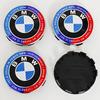 4pcs For BMW 50th E90 E60 F10 F20 G20 G30 E53 E85 E70 56mm 68mm Blue White Car Hub Cap Wheel Center Cap Emblem Badge Accessories YB4