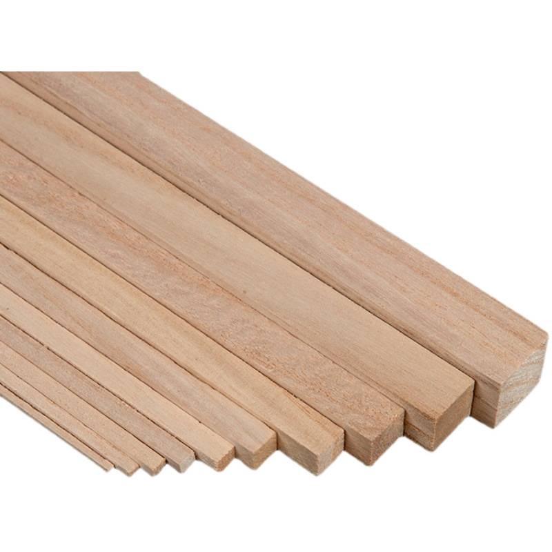 Paulowniahout Strips voor 3D Modelbouw en Blokhut Constructie