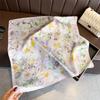 European American 70cm Small Square Imitation Silk Scarf - Printed Versatile Headscarf/Neck Protector