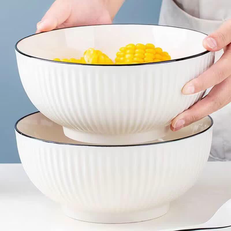 Qiwei Japanese Style Ceramic Soup & Noodle Bowl