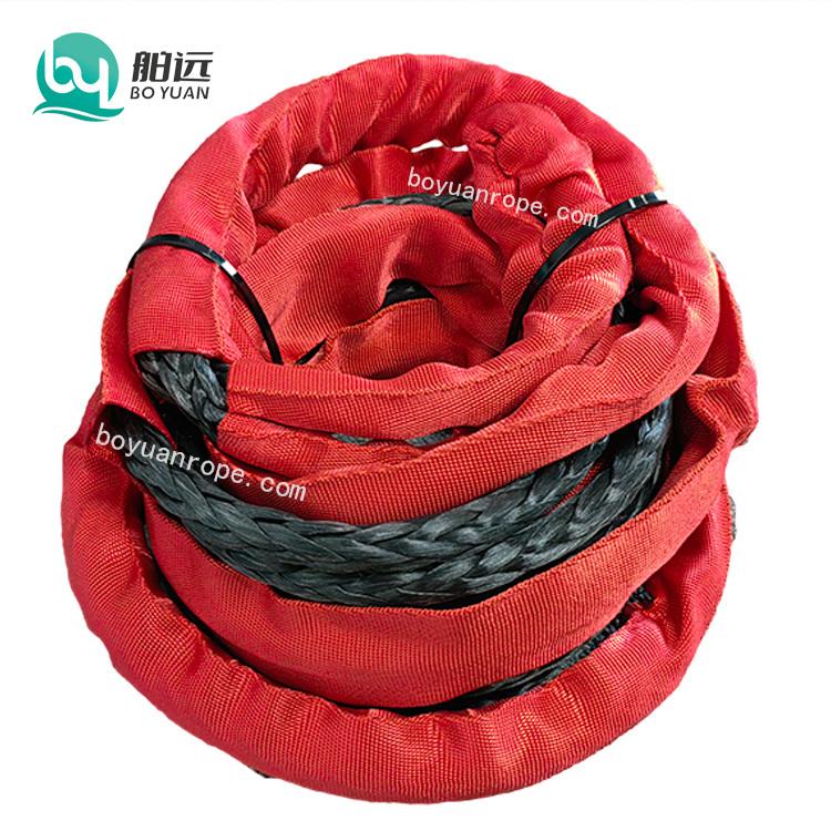 Safety Heavy Duty Braided UHMWPE Rope Offroad Towing Straps Kit For Trucks Car Tractor Tug Boat Marine Tow Rope 13 mm - 38 mm