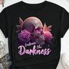 T-shirt Girocollo T-shirt Grafica Teschio e Rose Gotico Donna Manica Corta Moda Casual Top per Estate e Primavera Abbigliamento Donna Festa della Mamma