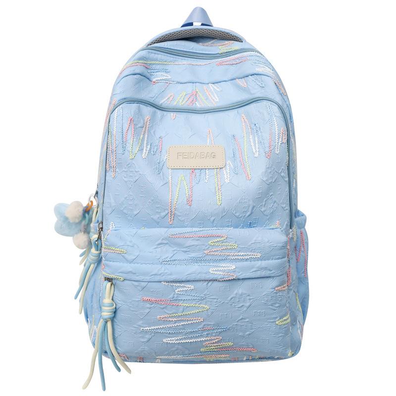 

Школьный рюкзак большой вместимости женский рюкзак дорожный студенческий рюкзак синий