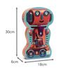 DJECO Silhouette Puzzle, Bob the Robot, 36-Piece Jigsaw Puzzle, Educational Toy for Kids Ages 3, 4, and 5, Perfect for Preschool, Birthday, or