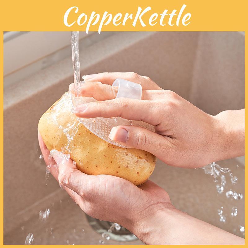 Efficient Vegetable Scrub Brush With Tpr Bristles For Produce Care