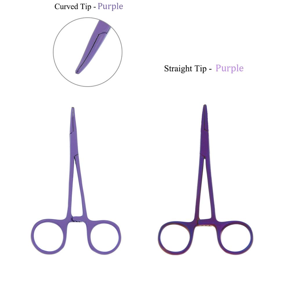 Animals Straight Trauma Hemostat  Stainless Clamp Color Grooming Veterinary Tools Suitable for Surgical Wound Cleaning