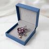 Women'S Flower Brooch With Pearl And Rhinestones Pinets