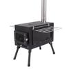 Outdoor Camping Stainless Steel Folding Wood Stove - Tent Heating, Lighting, Picnic - Cross-border Tourism
