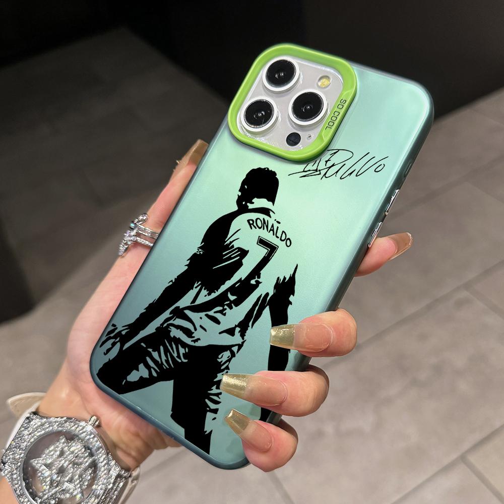 Football Star Cristiano Ronaldo Phone Cases for Apple iPhone 16 15 14 Plus Case 11 12 13 Pro Max XR XS X 7 8 Shockproof Cover