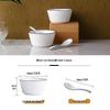 Ensemble de vaisselle en céramique japonaise: Assiettes et Bols pour 2-4 Personnes pour la Maison, Grands Bols à Soupe Inclus.