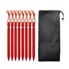 Aluminum Pegs Tent Snow Peak 18cm 8-piece Set Hooks Ultra-lightweight High Strength Rust-resistant Outdoor Camping Supplies Sand Beach Rocky Area