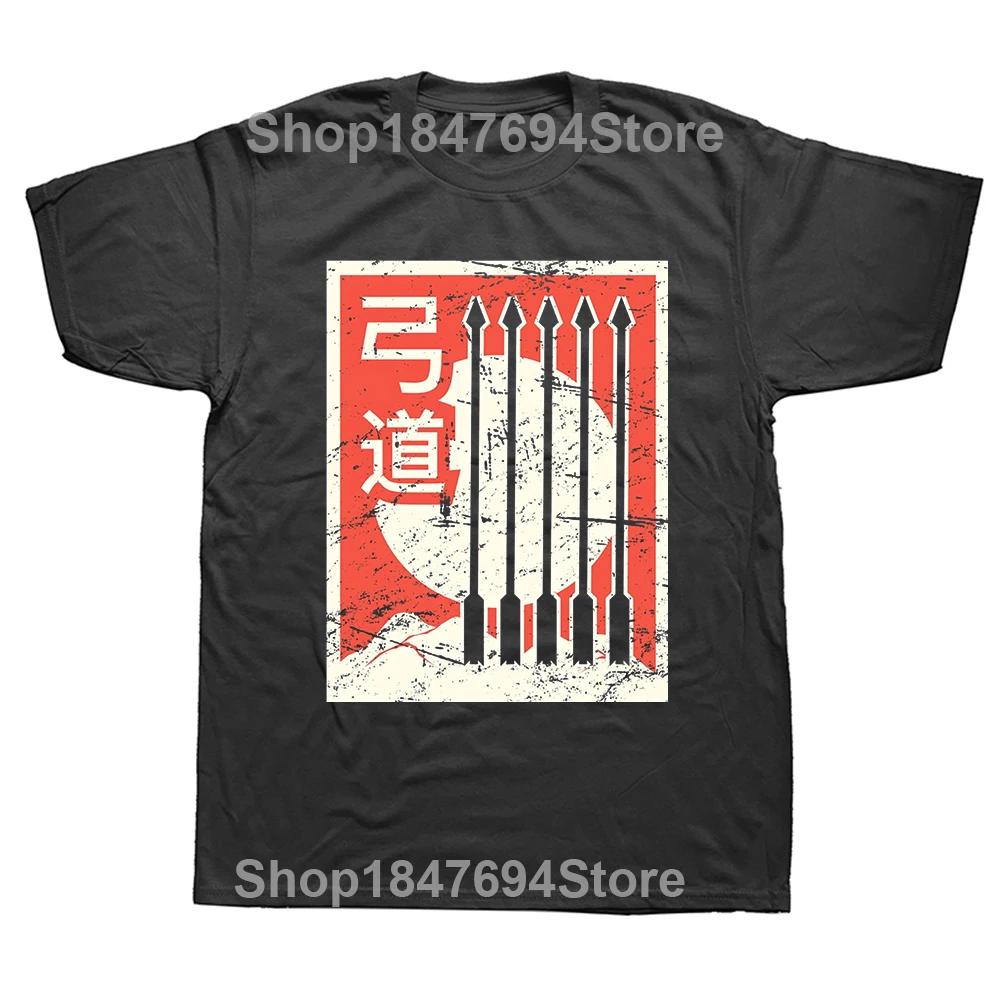 Funny Japanese Archery T Shirts Summer Bow and Arrow Hunting Graphic Cotton Streetwear Short Sleeve Birthday Gifts T-shirt Unisex