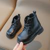 Girl Boot Children Short Boots Boys Leather Shoes Student Performance Leather Boots Winter Shoe for Girl Paltform Boot Kids Shoe