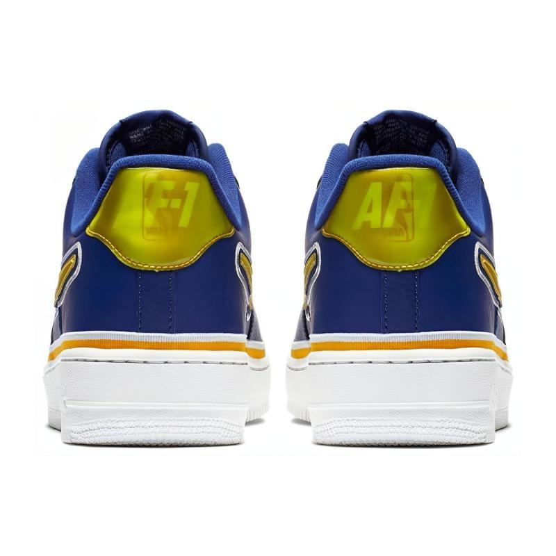 Nike Air Force 1 Low Sport Nba Deep Royal University Gold Sneakers AJ7748-400