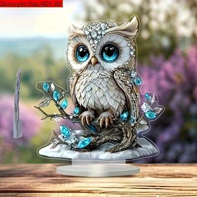 Bohemian Stil Acryl Eule Tischdeko Vogel Dekoration 1 Stück Haus Büro Café Geeignetes Dekorationsstück