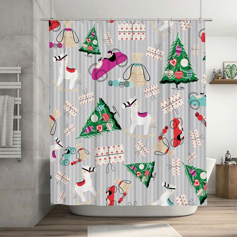 

Tu Shower Curtain Waterproof Floral Pattern Bathroom Decor Set Vintage Farmhouse Rustic Home Textile Washable Liner W60H190(CM)-1 Pcs