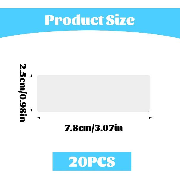 20 PCS Horizontal Blind Repair Tabs, Mini Blind Slat Repair Kit 1 inch Horizontal Blinds Replacement Slat White Blind Fixers for Repairing Damaged