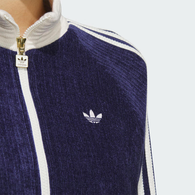 Adidas Originals Retro FW24 Anno del Serpente Edizione Limitata Sport Drop 1 Giacca Comoda Casual Semplice Versatile Giacca Donna Blu Scuro JN0724