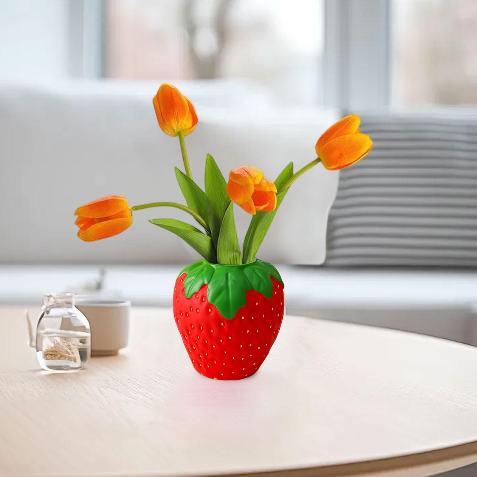 

Искусственная ваза-клубника, цветочный горшок, гостиная, цветочная композиция, высококлассные настольные украшения One Size красный