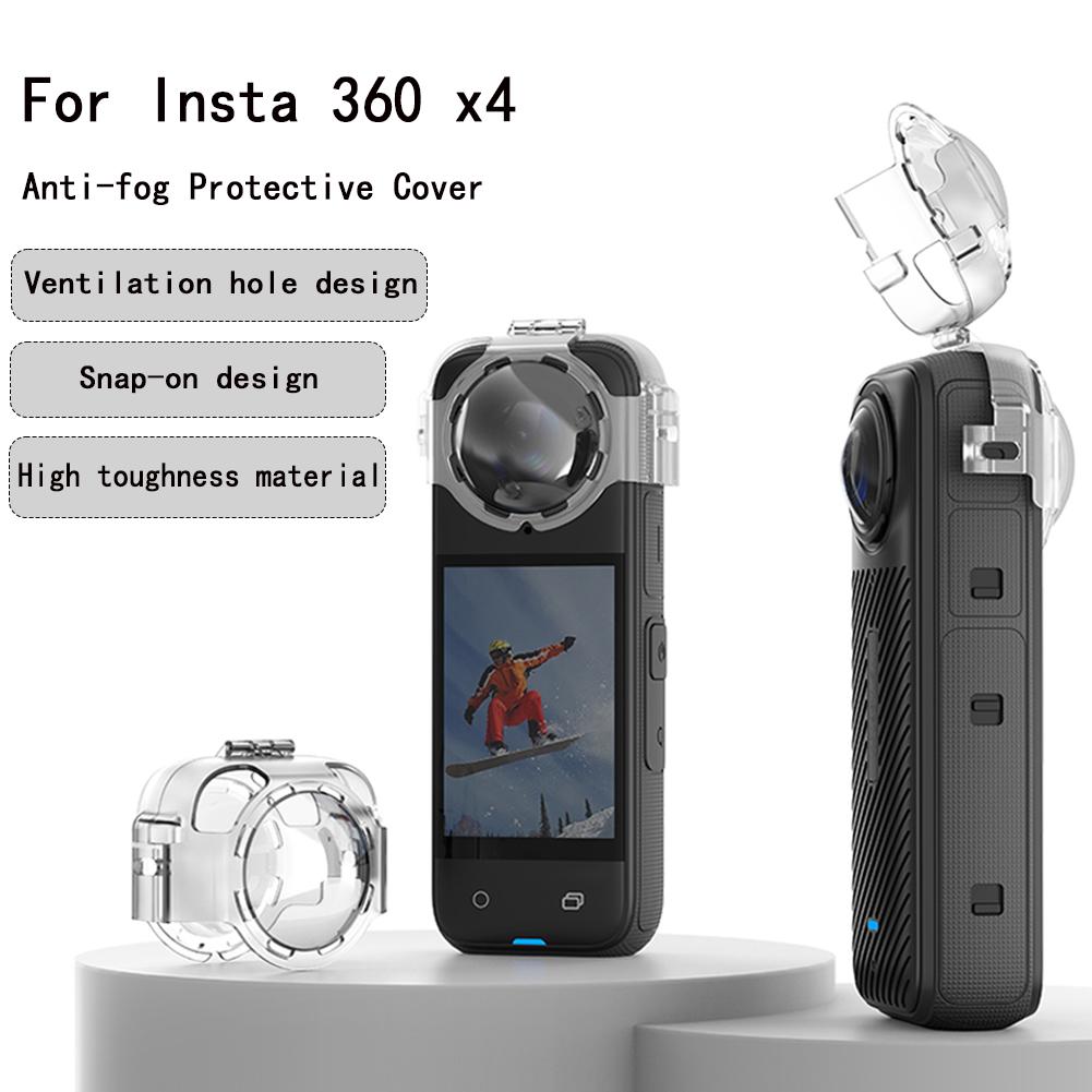 Anti-fogging Lens Guard Cap For Insta360 X4 Screen Protector Fixed Desktop Stand Base for Insta360 X4 Mount Camera Accessories