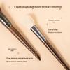 10-Piece Beginner Makeup Brush Set - Contour, Highlighter, Eyeshadow with Animal Hair