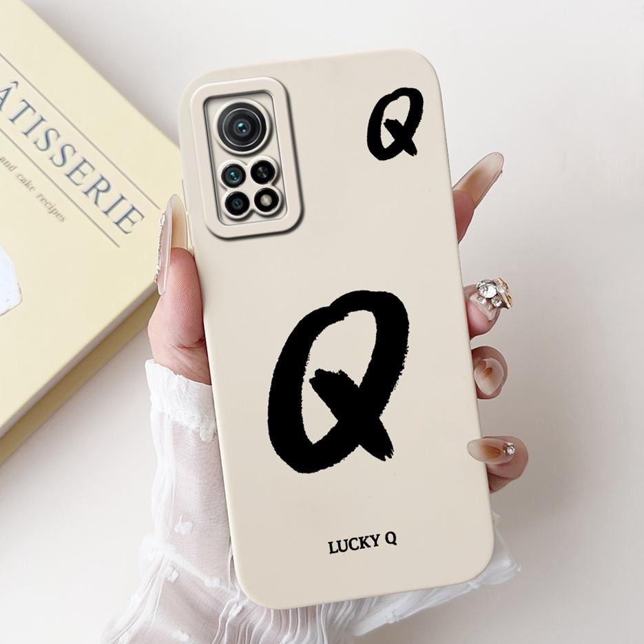 For Xiaomi Mi 10T Pro 5G Case Cute Lucky Letters Cover Soft Silicone Phone Case For Xiaomi Mi 10T Mi10T Pro 5G Back Cover Bumper