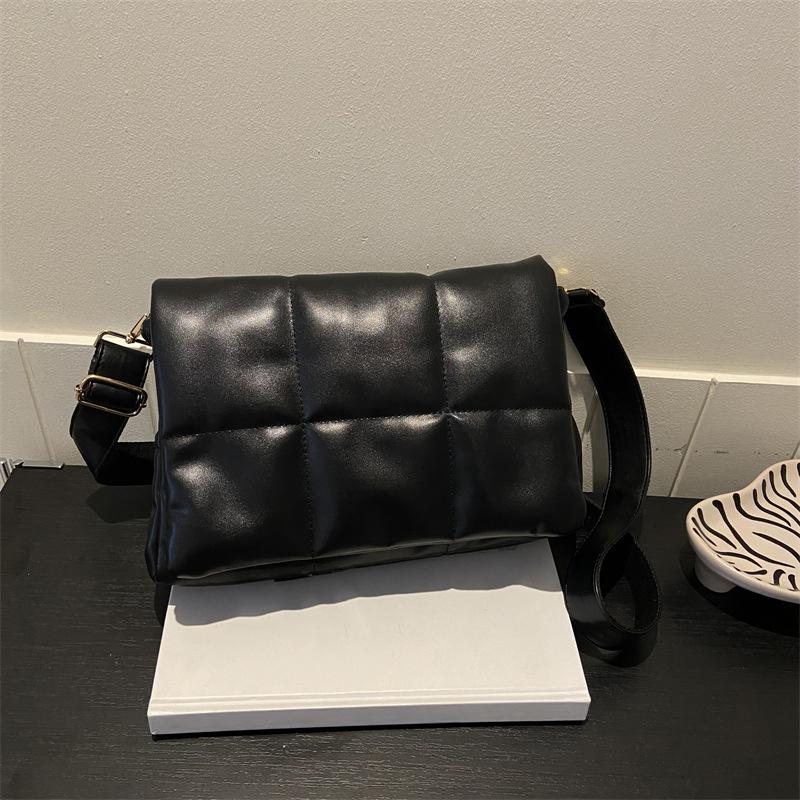 Fashion Padded Women Shoulder Bags Designer Brand Quilted Handbag Luxury Pu Leather Crossbody Bag Large Totes Premium