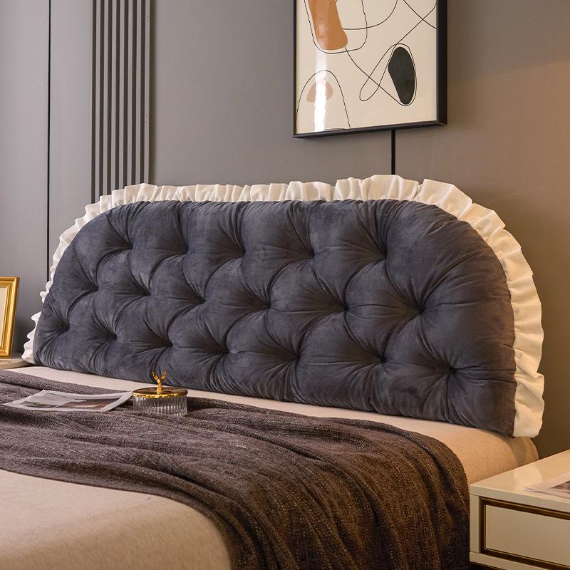 Premium bedside cushion bedroom double bed pillow tatami soft bag backrest anti-collision cushion