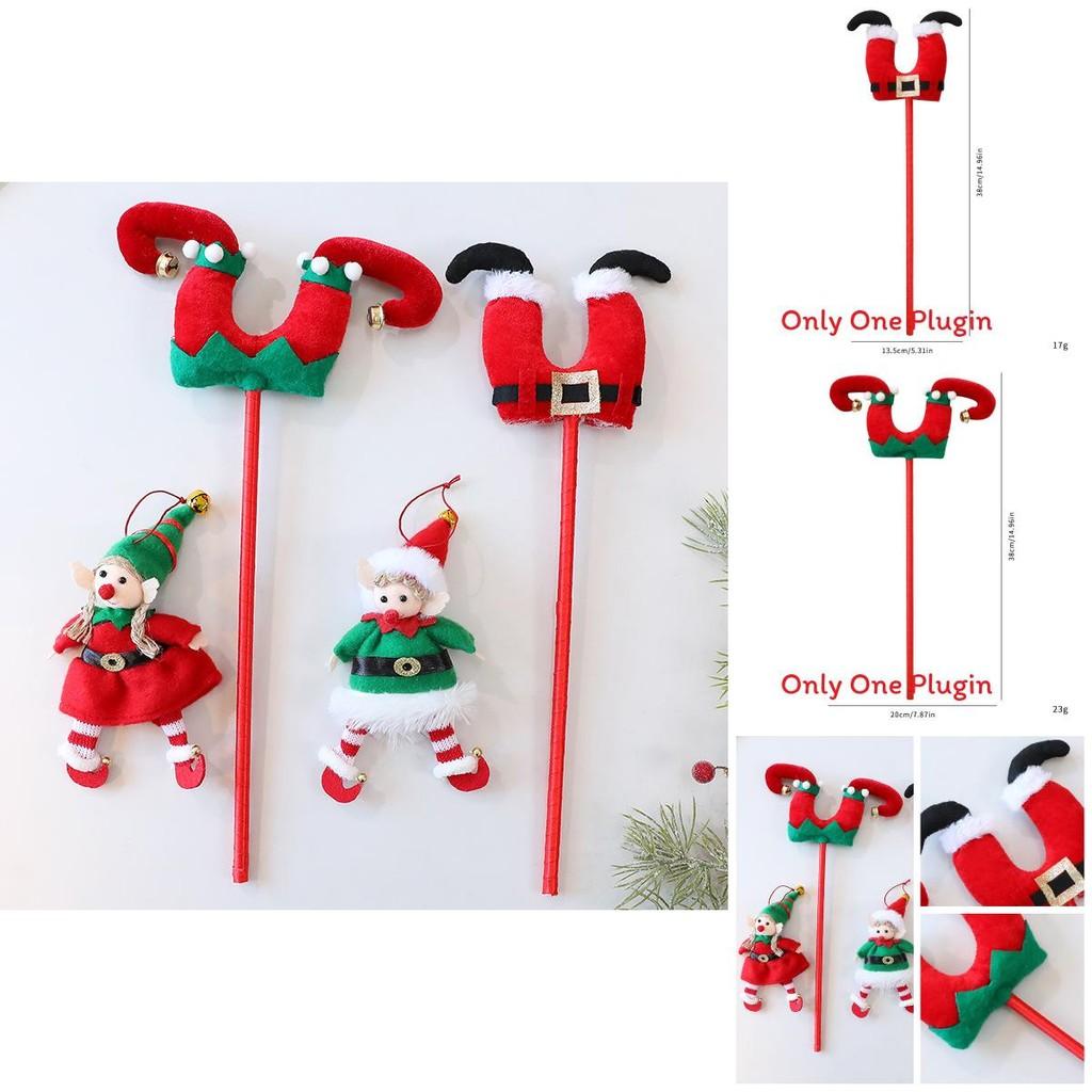 Christmas Elf Leg Decor With Fabric Material For Holiday Tree Ornaments