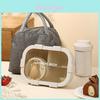 Wheat Straw Lunch Box With Soup Bowl For Office Workers And Students Packaged Food Storage