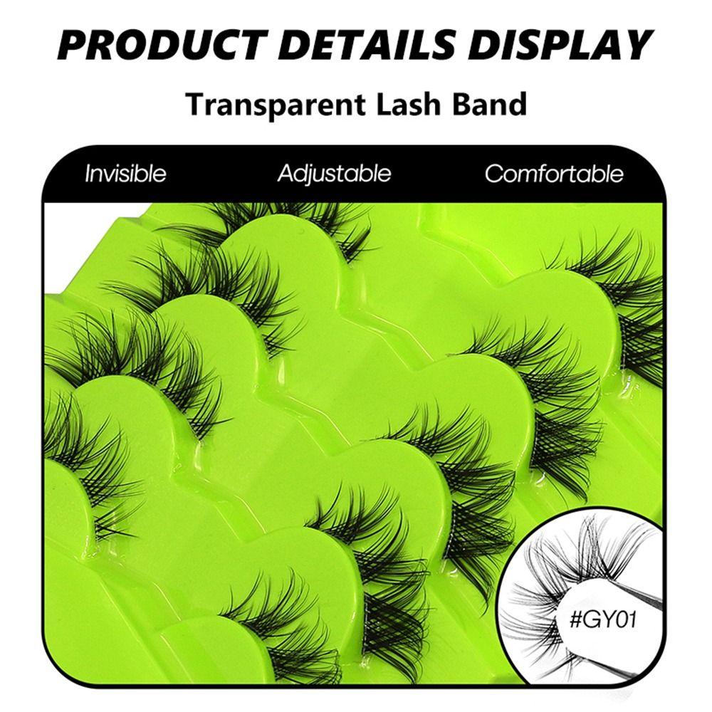 

Big Eye Fox Eye Lashes Fairy 3D Faux Mink Lashes 7 Pairs Winged Fake Eyelashes GY05