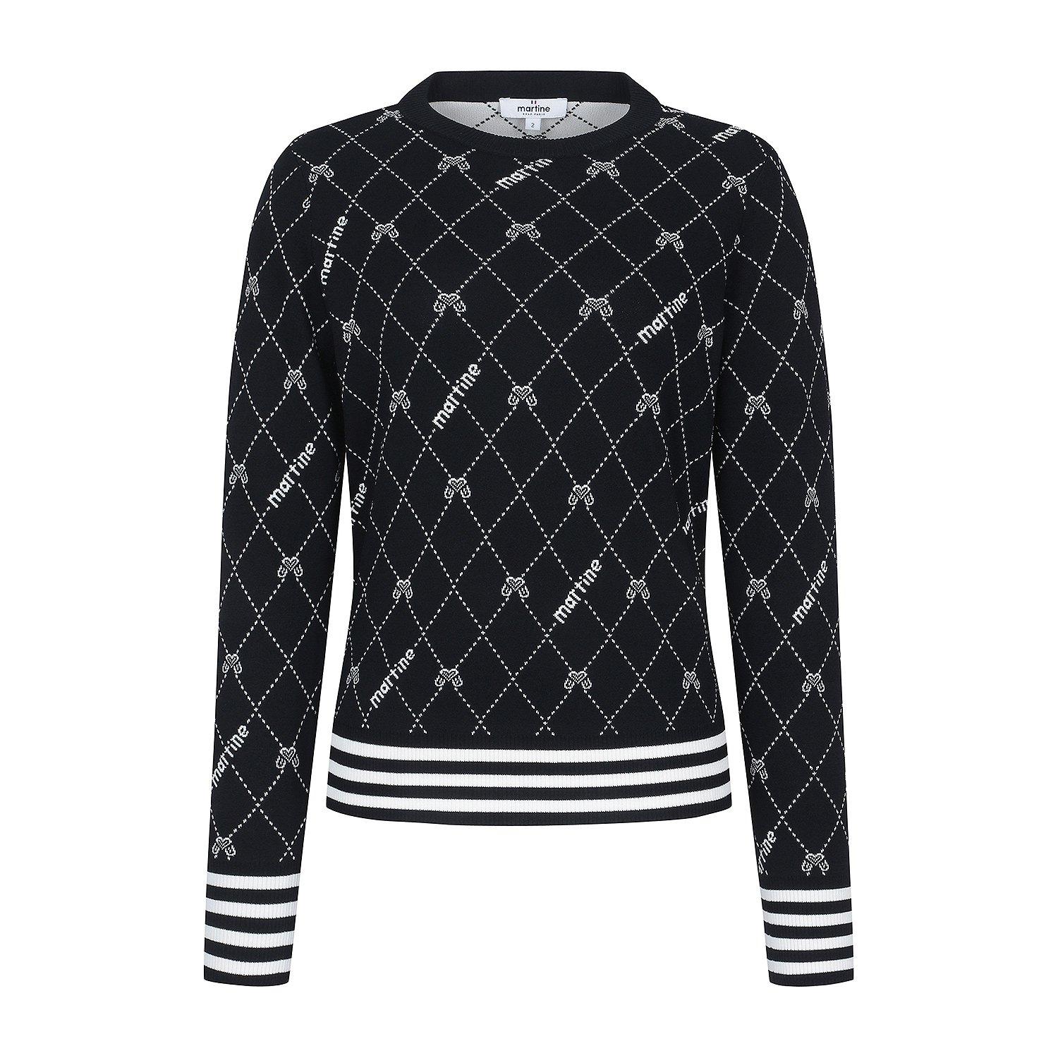 Martin Golf Martine Pattern Knit_Black Black/1