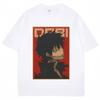 Anime My Hero Academia Dabi Dark Villain Tshirts Unisex Women Cosplay Fashion Vintage Unisexga T Shirt Oversized Cotton Casual Tees